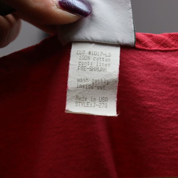 Vintage Donna Embroidered Rose Long Sleeve Cotton Maxi Dress M - Picture 6 of 6